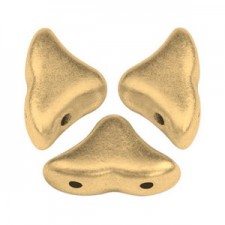 Les perles par Puca® Hélios beads Light gold mat 00030/01710
